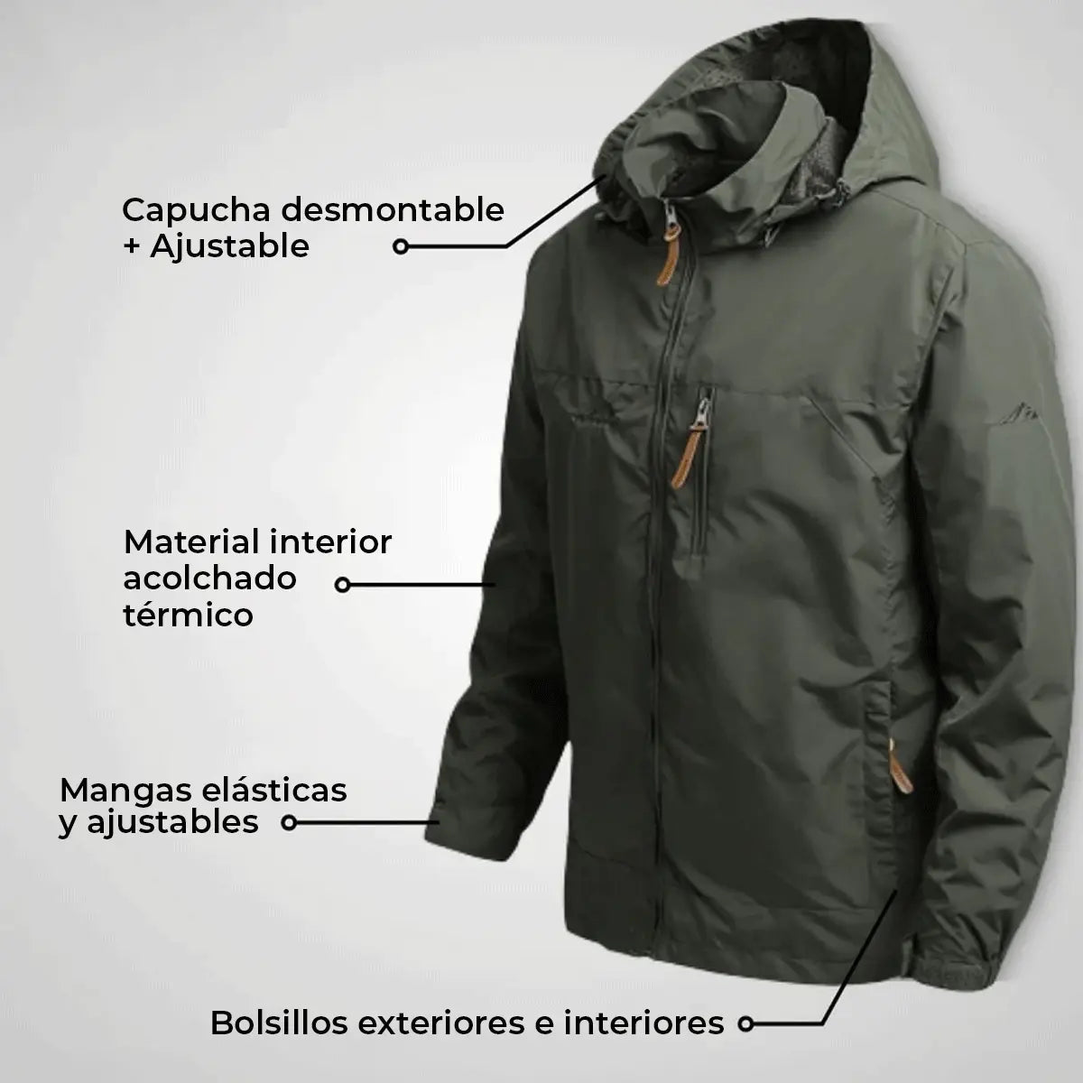 Chaqueta Táctica Militar Island® (+ llavero con linterna gratis)