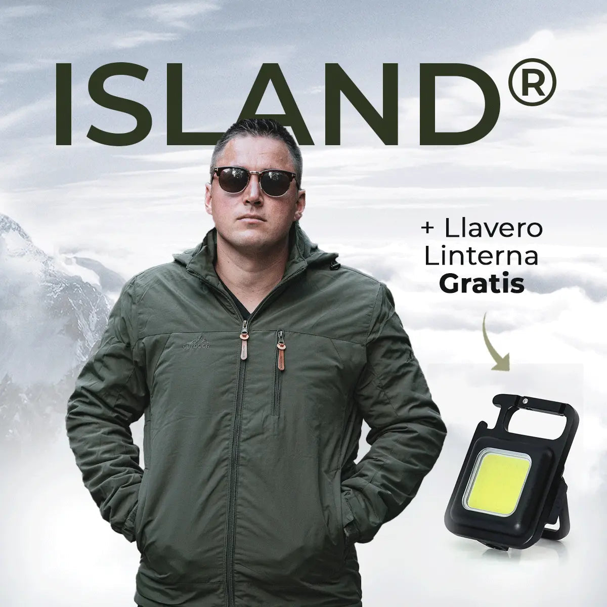 Chaqueta Táctica Militar Island® (+ llavero con linterna gratis)